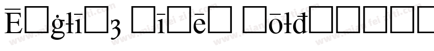 English Times Bold字体转换